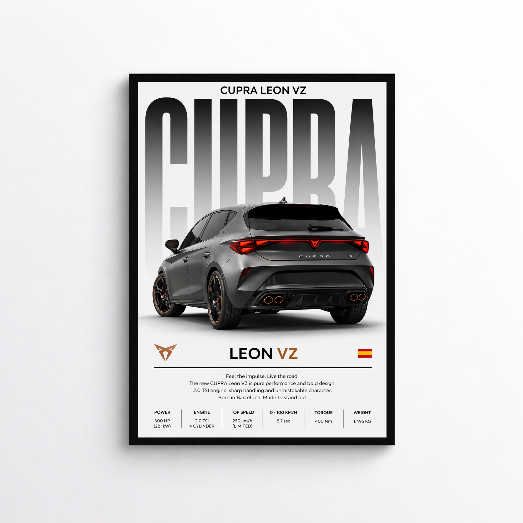 Cupra Leon VZ Poster