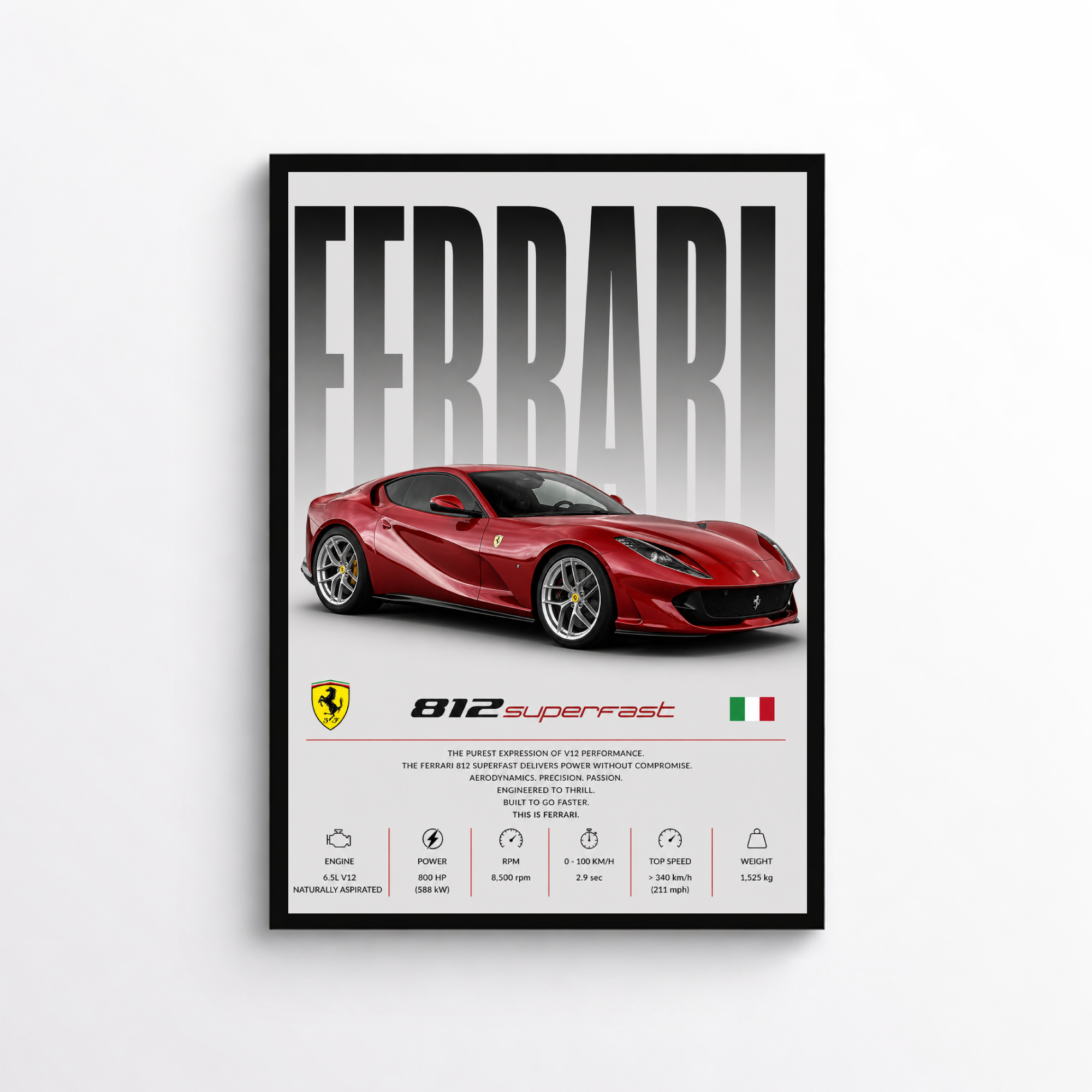 Ferrari 812 Superfast Poster