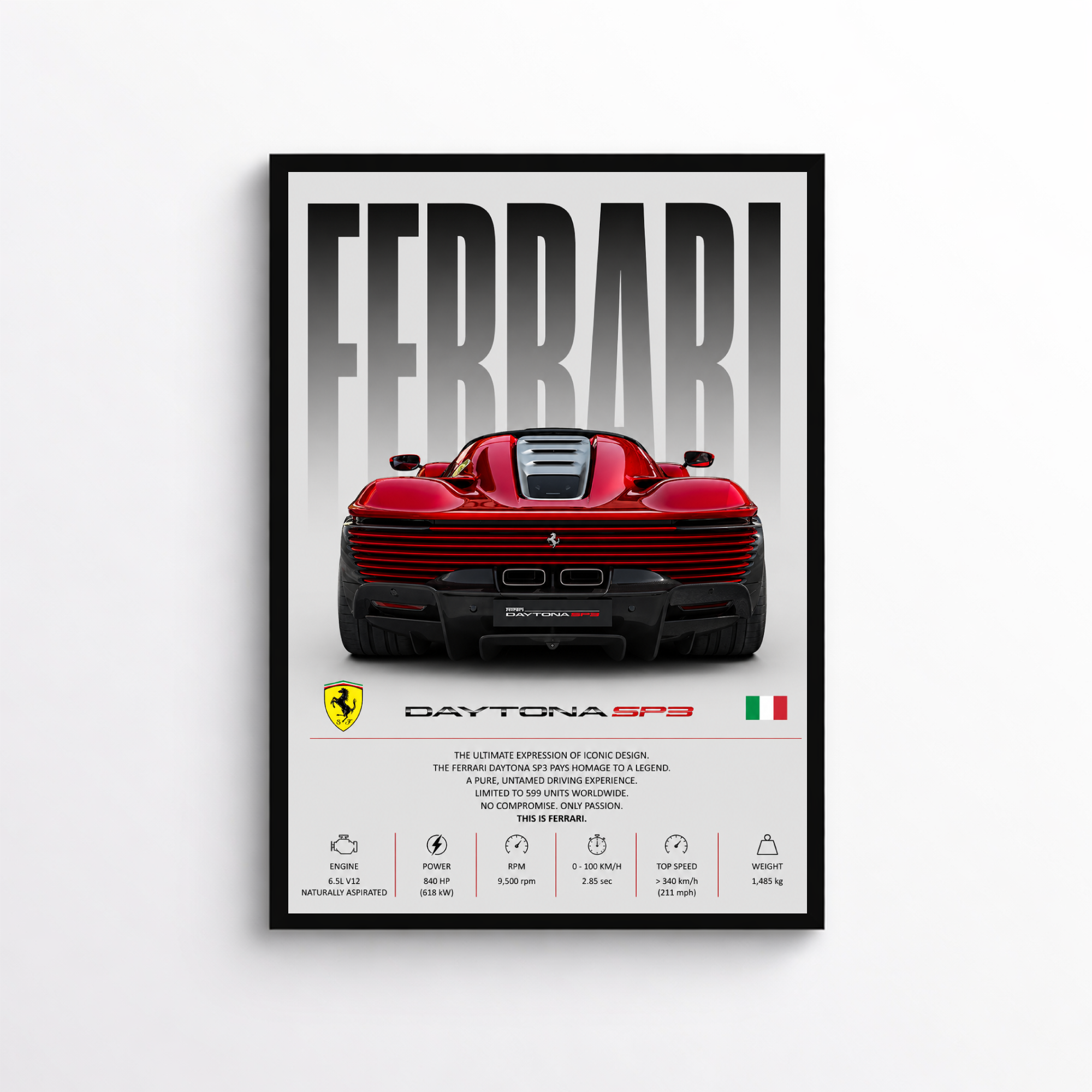 Ferrari Daytona SP3 Poster
