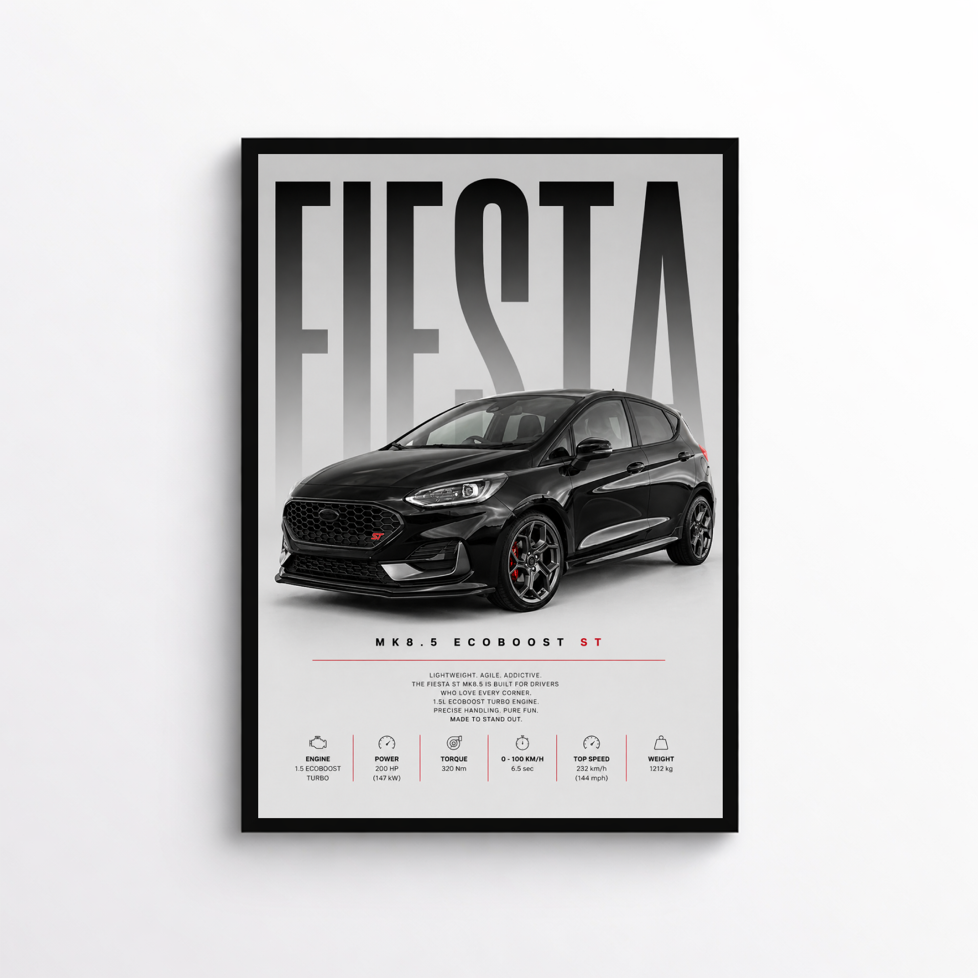 Fiesta MK8.5 ST Poster