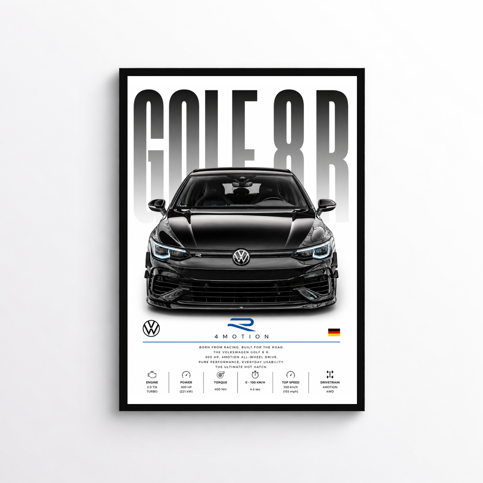Golf 8 R Poster