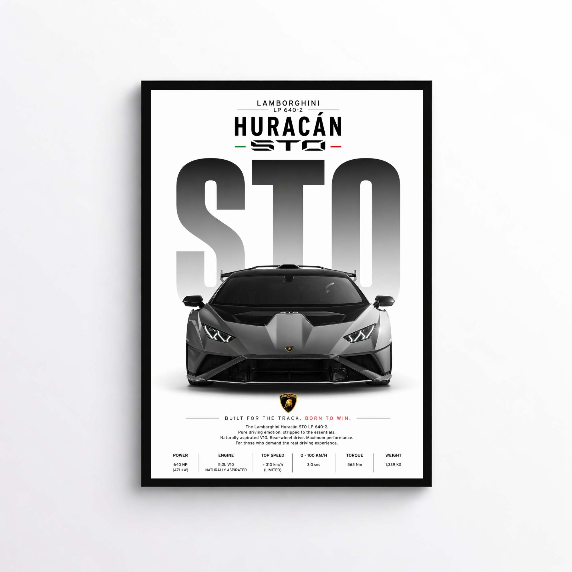 Lamborghini Huracán STO LP 640-2 Poster