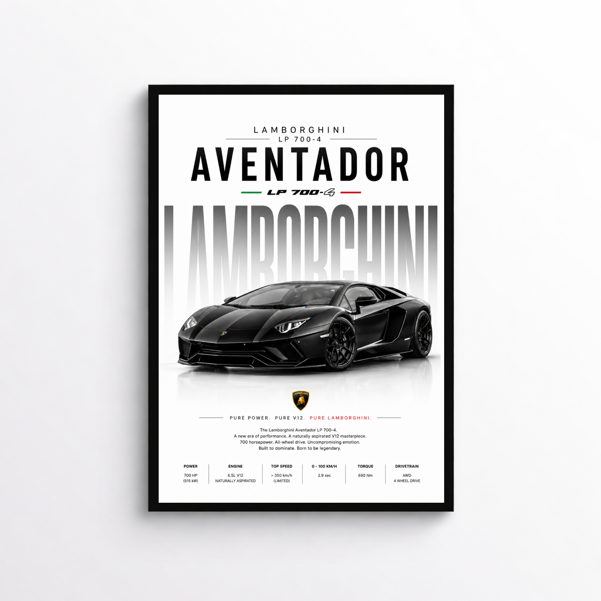 Lamborghini Aventador LP700-4 Poster