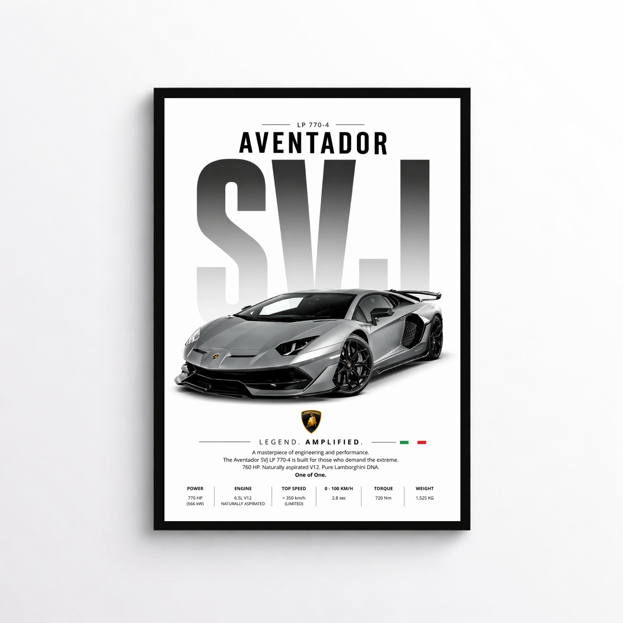 Lamborghini Aventador SVJ LP 770-4 Poster