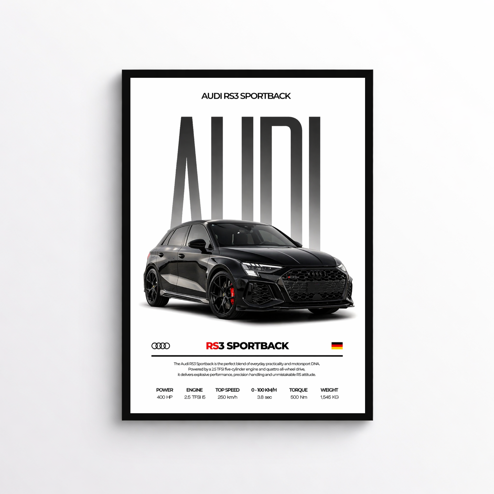 AUDI RS3 SPORTBACK Poster