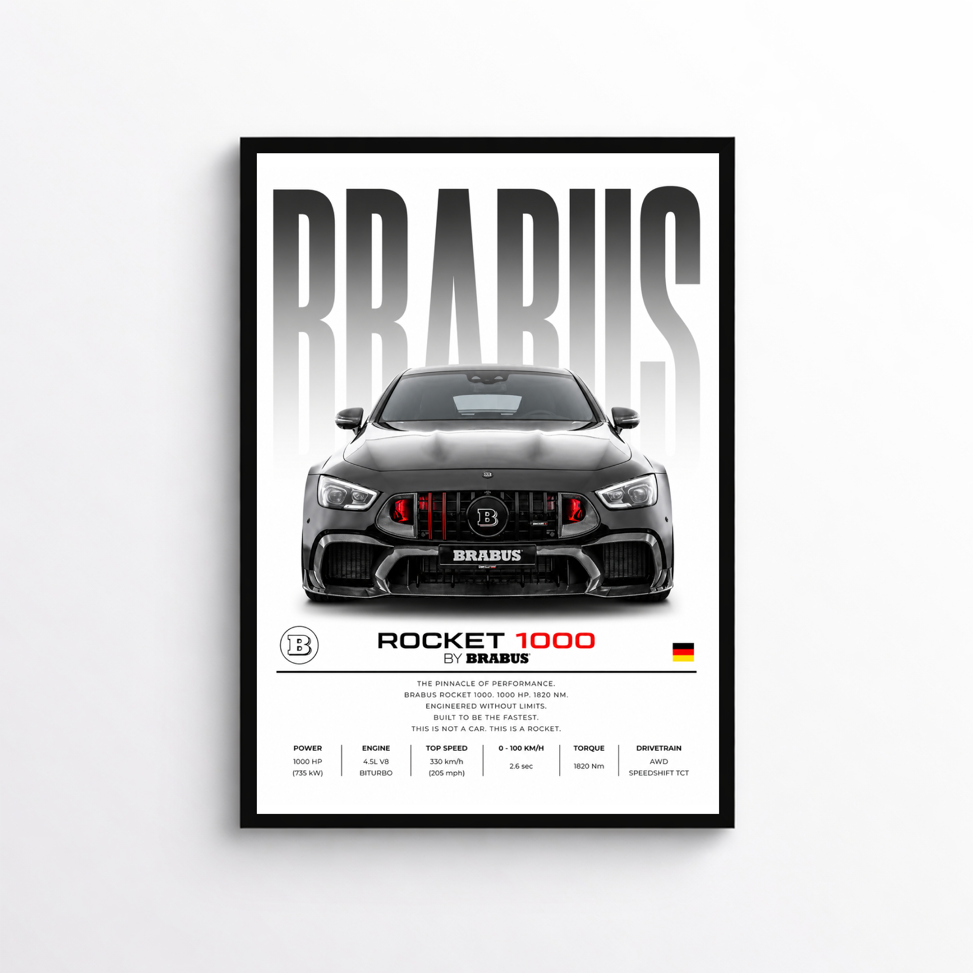 Brabus Mercedes  Rocket 1000 Poster