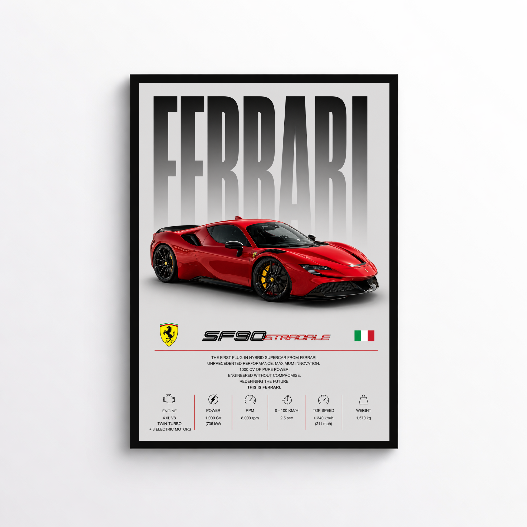 Ferrari SF90 Stradale Poster