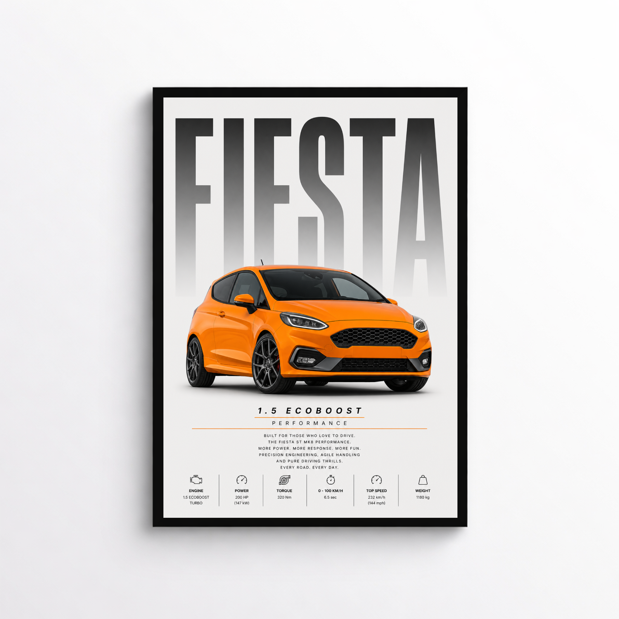Fiesta MK8 Performance Poster