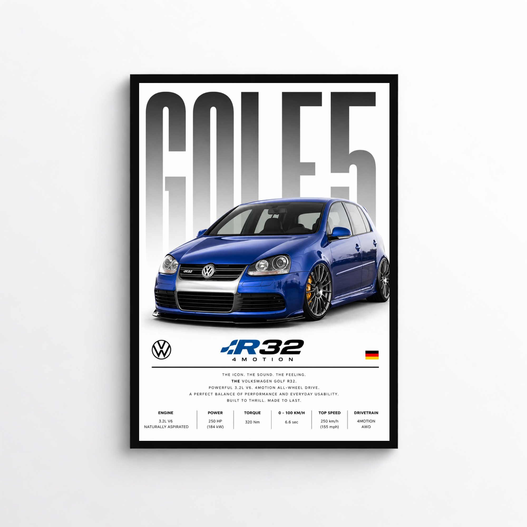 Golf 5 R32 Poster